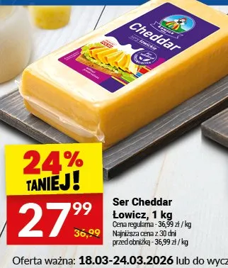 Ser Cheddar Łowicz promocja w Twój Market