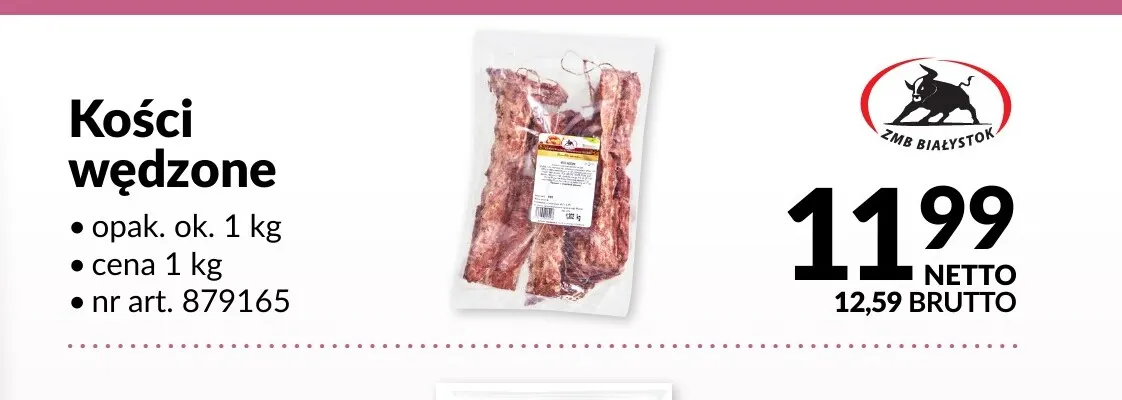 Kości wędzone ZMB Białystok promocja w Makro