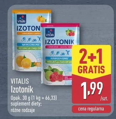 Izotonik Vitalis suplement diety promocja w Aldi