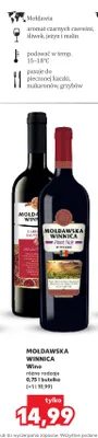 Wino czerwone Mołdawska Winnica Pinot Noir promocja w Kaufland
