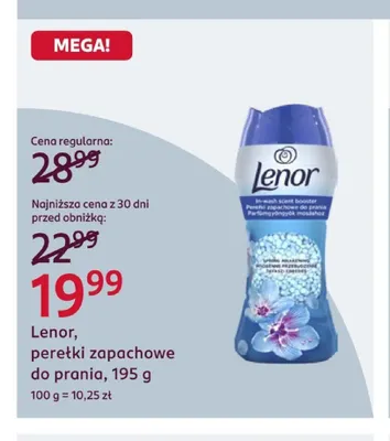 Perełki zapachowe do prania Lenor promocja w Rossmann