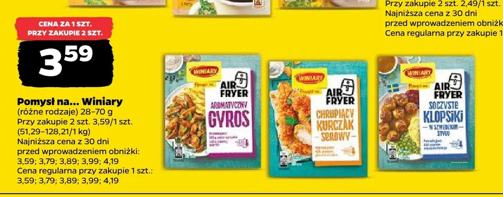 Pomysł na... Air Fryer aromatyczny gyros Winiary promocja w Netto