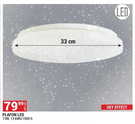 Plafon LED Sky Effect promocja w Merkury Market