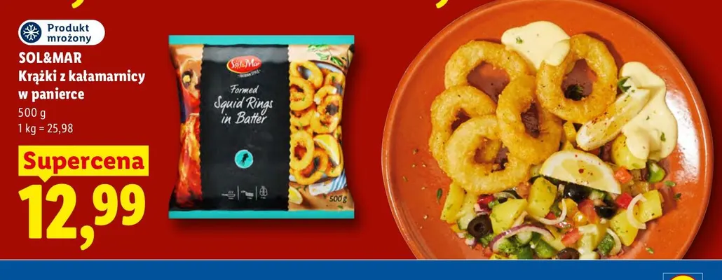 Krążki z kałamarnicy w panierce Sol & Mar promocja w Lidl