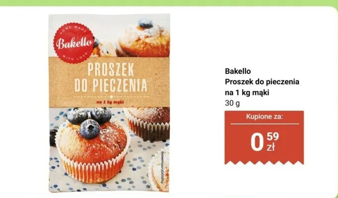 Proszek do pieczenia na 1 kg mąki promocja w Biedronka