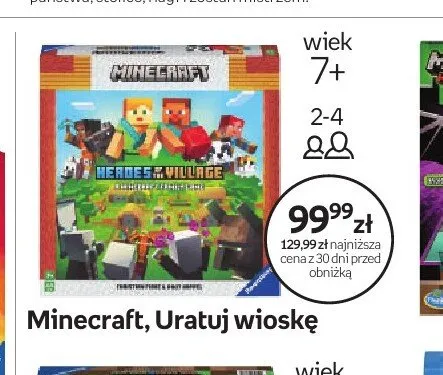 Gra Minecraft Uratuj wioskę promocja w Empik