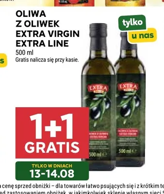 Oliwa z oliwek Extra Virgin Extra Line promocja w Stokrotka