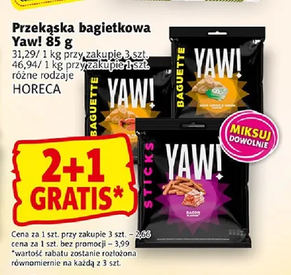 Przekąska bagietkowa Yaw! promocja w Prim Market