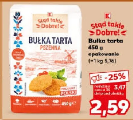 Bułka tarta pszenna promocja w Kaufland