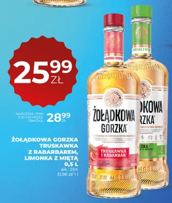 Likier Żołądkowa Gorzka Truskawka z rabarbarem promocja w Duży Ben