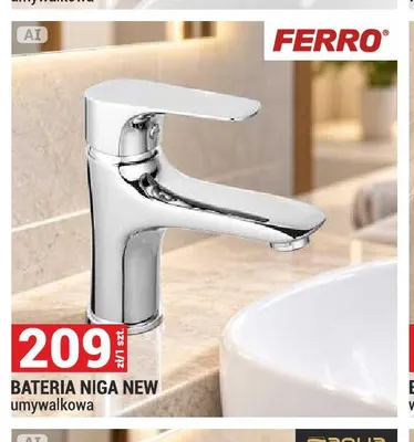 Bateria umywalkowa Niga New Ferro promocja w Merkury Market