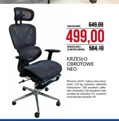 Krzesło obrotowe Neo promocja w Abra Meble
