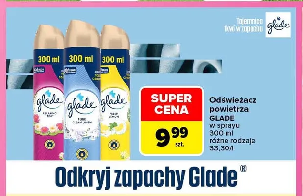 Odświeżacz powietrza w sprayu Glade promocja w Carrefour
