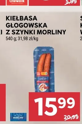 Kiełbasa głogowska z szynki Morliny promocja w Stokrotka