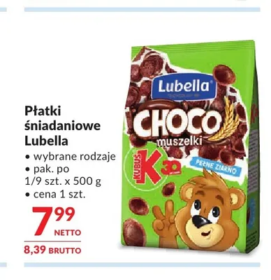Płatki śniadaniowe Lubella promocja w Makro