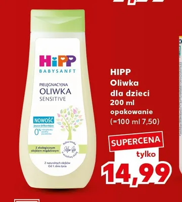 Oliwka dla dzieci HiPP Babysanft promocja w Kaufland