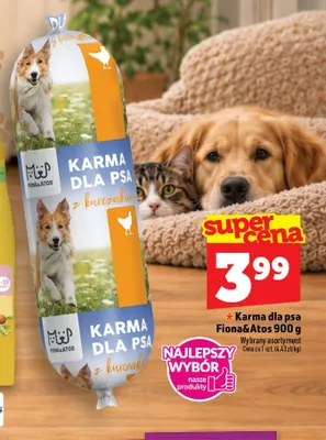 Karma dla psa Fiona & Atos promocja w TOPAZ
