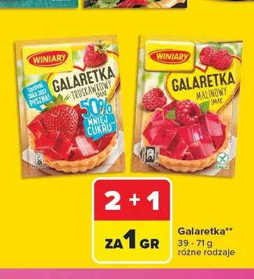 Galaretka Winiary truskawkowa promocja w Carrefour