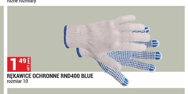 Rękawice ochronne RND400 Blue promocja w Merkury Market