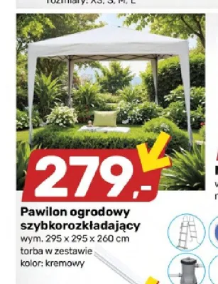 Pawilon ogrodowy szybkorozkładający promocja w Bricomarche