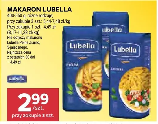 Makaron Lubella promocja w Stokrotka