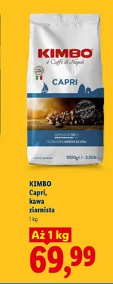 Kawa ziarnista Kimbo Capri promocja w Lidl