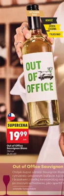 Wino białe Out of Office Sauvignon Blanc promocja w Biedronka