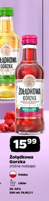 Likier Żołądkowa Gorzka Malina & Mięta z cytryną promocja w Netto