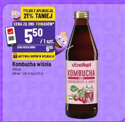 Kombucha wiśnia promocja w POLOmarket