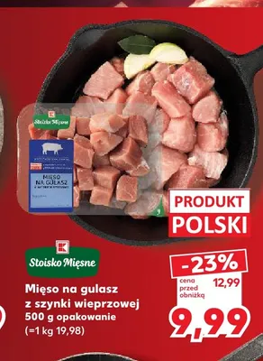 Mięso na gulasz z szynki wieprzowej Stoisko Mięsne promocja w Kaufland