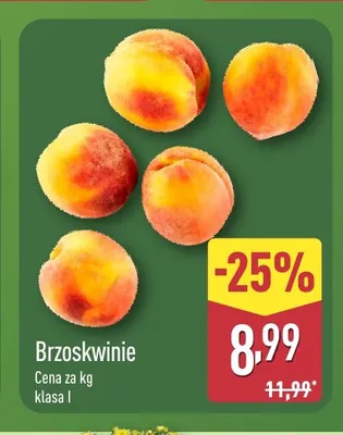 Brzoskwinie promocja w Aldi