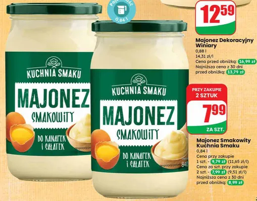 Majonez dekoracyjny promocja w Dino