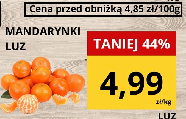 Mandarynki luz promocja w Supeco