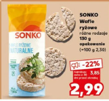 Wafle ryżowe różne rodzaje promocja w Kaufland