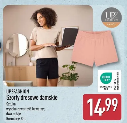 Szorty dresowe damskie UP2FASHION promocja w Aldi