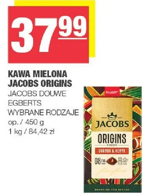 Kawa mielona Jacobs Origins promocja w SPAR