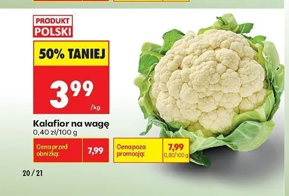 Kalafior promocja w Biedronka