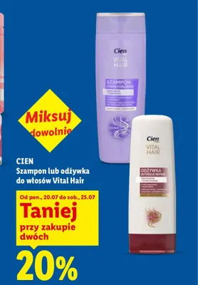 Odżywka do włosów Cien Vital Hair promocja w Lidl