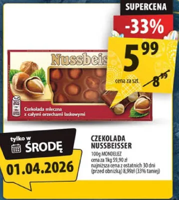Czekolada Nussbeisser promocja w Arhelan