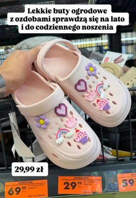 Buty ogrodowe z pinami promocja w Biedronka