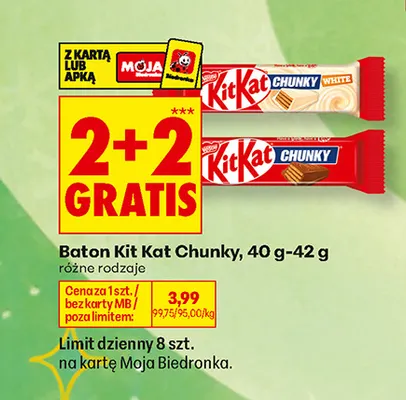 Baton Kit Kat Chunky promocja w Biedronka