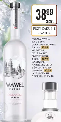 Wódka Wawel 40% promocja w Dino