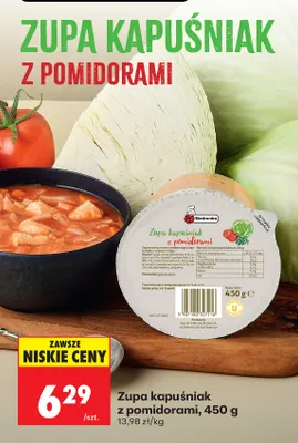 Zupa kapuśniak z pomidorami Biedronka promocja w Biedronka