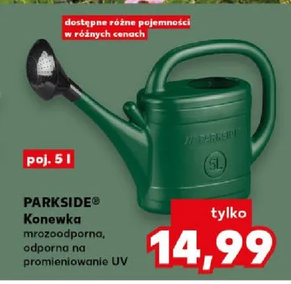 Konewka mrozoodporna, odporna na promieniowanie UV poj. 5l promocja w Kaufland