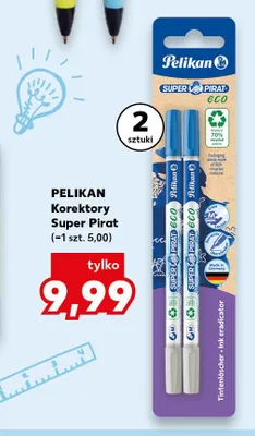 Korektory Super Pirat Pelikan 2-pak promocja w Kaufland