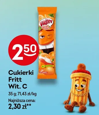 Cukierki Fritt Wit. C promocja w Żabka