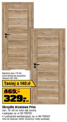 Skrzydło drzwiowe Prim promocja w OBI
