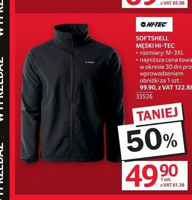Softshell męski Hi-Tec promocja w Selgros