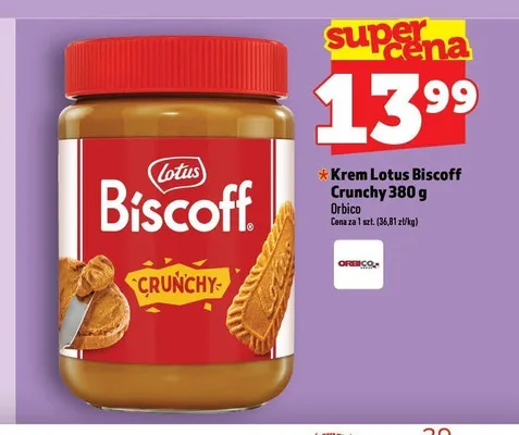 Krem Lotus Biscoff Crunchy promocja w TOPAZ