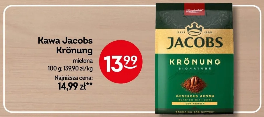 Kawa mielona Jacobs Krönung promocja w Żabka